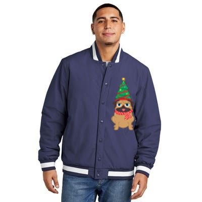 Decorated Christmas Tree Snuggle Insulated Varsity Jacket