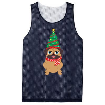 Decorated Christmas Tree Snuggle Mesh Reversible Basketball Jersey Tank