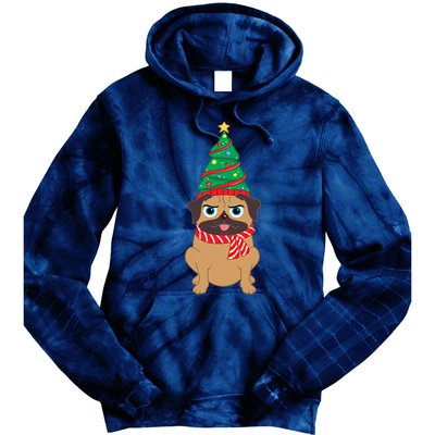 Decorated Christmas Tree Snuggle Tie Dye Hoodie