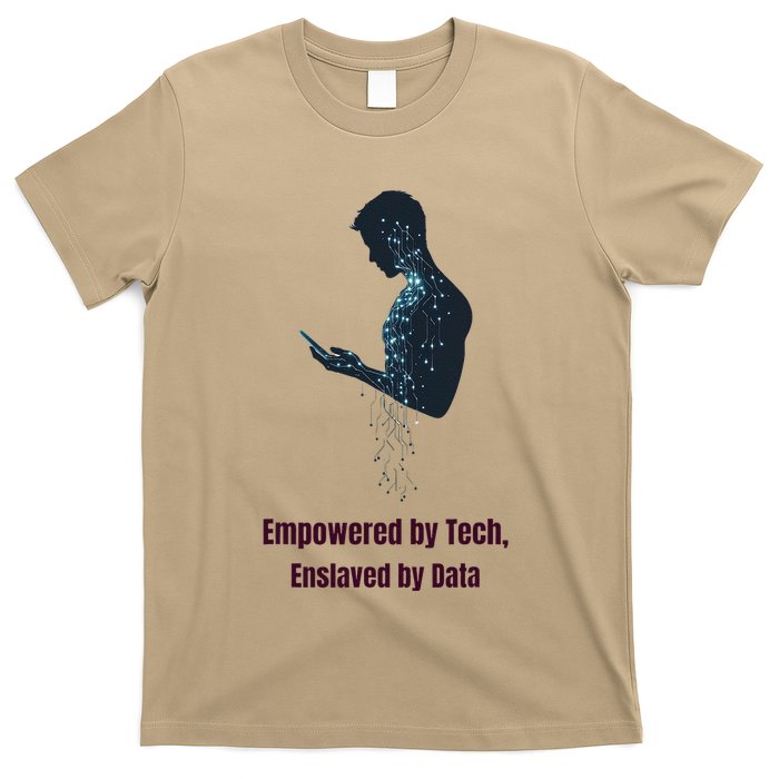 Digital Chains The Paradox Of Tech Empowerment T-Shirt