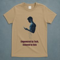 Digital Chains The Paradox Of Tech Empowerment T-Shirt