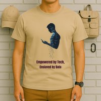 Digital Chains The Paradox Of Tech Empowerment T-Shirt