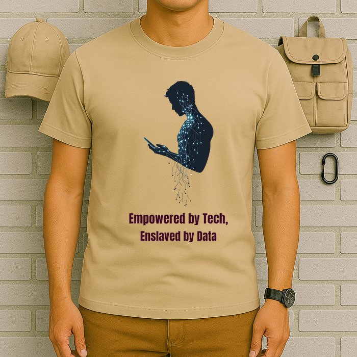 Digital Chains The Paradox Of Tech Empowerment T-Shirt