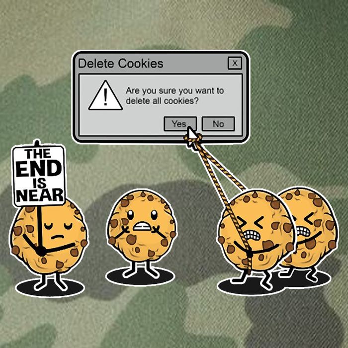 Deleting Cookies The End Is Near Funny Legacy Tie Dye Trucker Hat