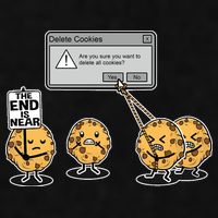 Deleting Cookies The End Is Near Funny Ladies PosiCharge Tri-Blend Wicking Tank