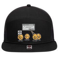 Deleting Cookies The End Is Near Funny 7 Panel Mesh Trucker Snapback Hat