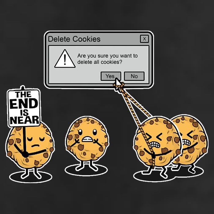 Deleting Cookies The End Is Near Funny 7 Panel Mesh Trucker Snapback Hat
