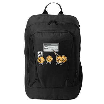 Deleting Cookies The End Is Near Funny City Backpack