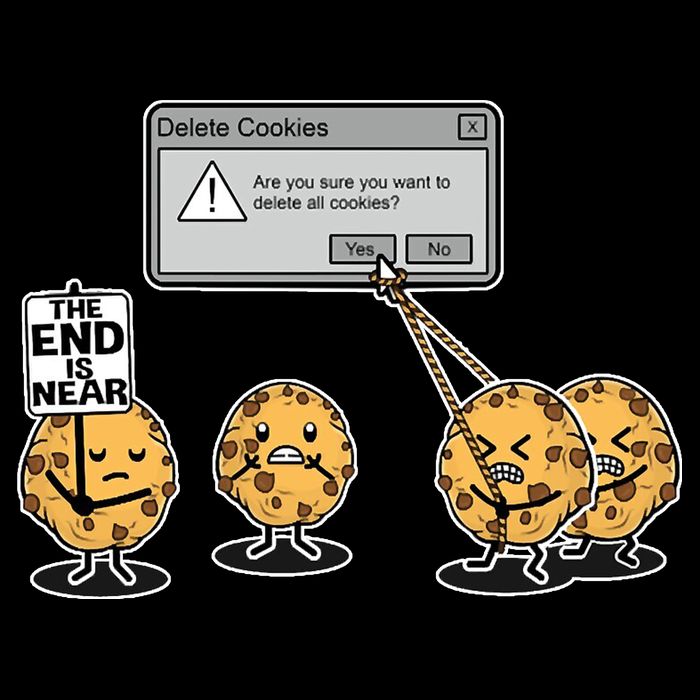 Deleting Cookies The End Is Near Funny Impact Tech Backpack