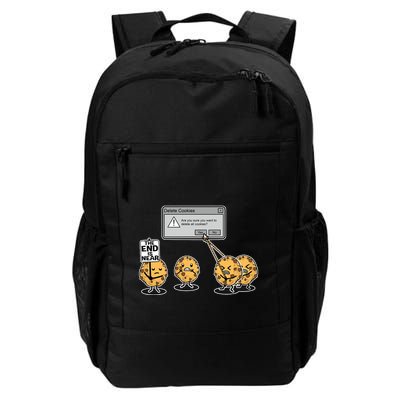 Deleting Cookies The End Is Near Funny Daily Commute Backpack