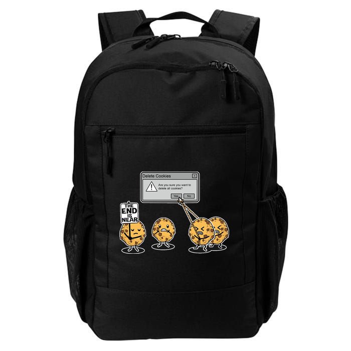 Deleting Cookies The End Is Near Funny Backpack