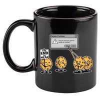 Deleting Cookies The End Is Near Funny 11oz C Handle Ceramic Mug