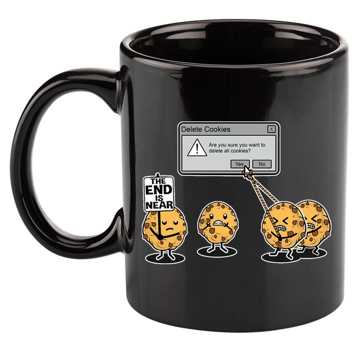 Deleting Cookies The End Is Near Funny 11oz C Handle Ceramic Mug