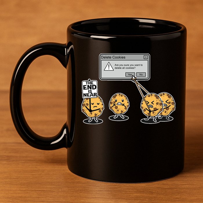 Deleting Cookies The End Is Near Funny 11oz C Handle Ceramic Mug