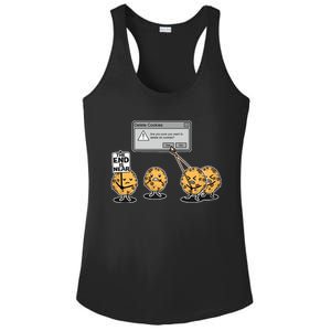 Deleting Cookies The End Is Near Funny Ladies PosiCharge Competitor Racerback Tank