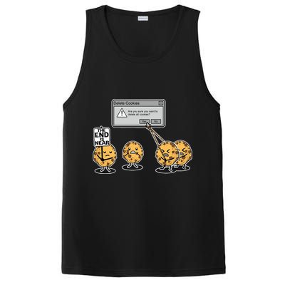 Deleting Cookies The End Is Near Funny PosiCharge Competitor Tank