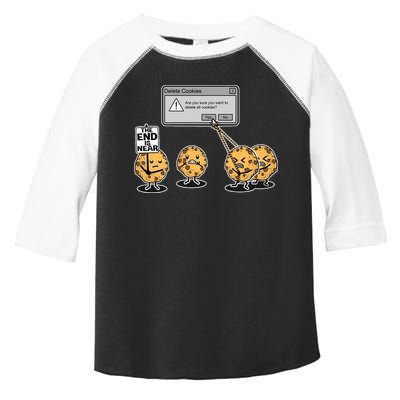 Deleting Cookies The End Is Near Funny Toddler Fine Jersey T-Shirt