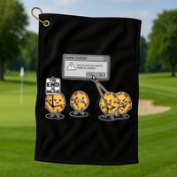 Deleting Cookies The End Is Near Funny Golf Towel