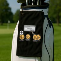 Deleting Cookies The End Is Near Funny Golf Towel