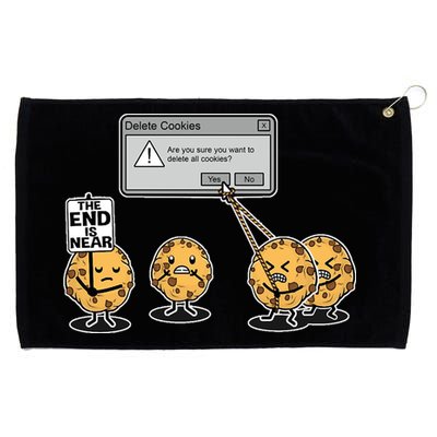 Deleting Cookies The End Is Near Funny Grommeted Golf Towel
