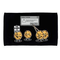 Deleting Cookies The End Is Near Funny Microfiber Hand Towel