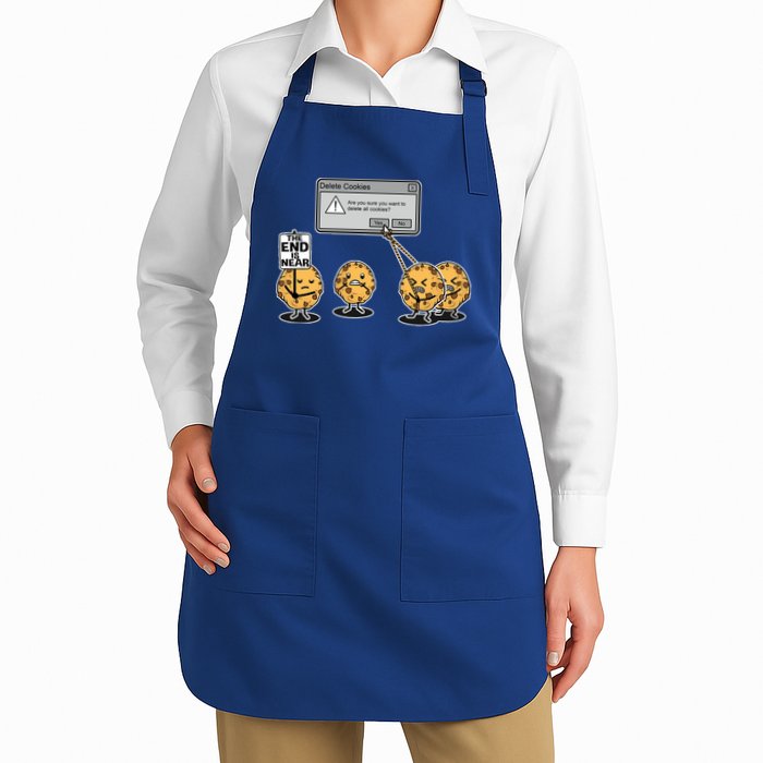 Deleting Cookies The End Is Near Funny Apron