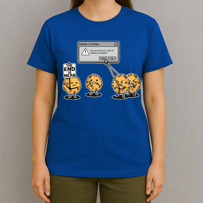 Deleting Cookies The End Is Near Funny T-Shirt