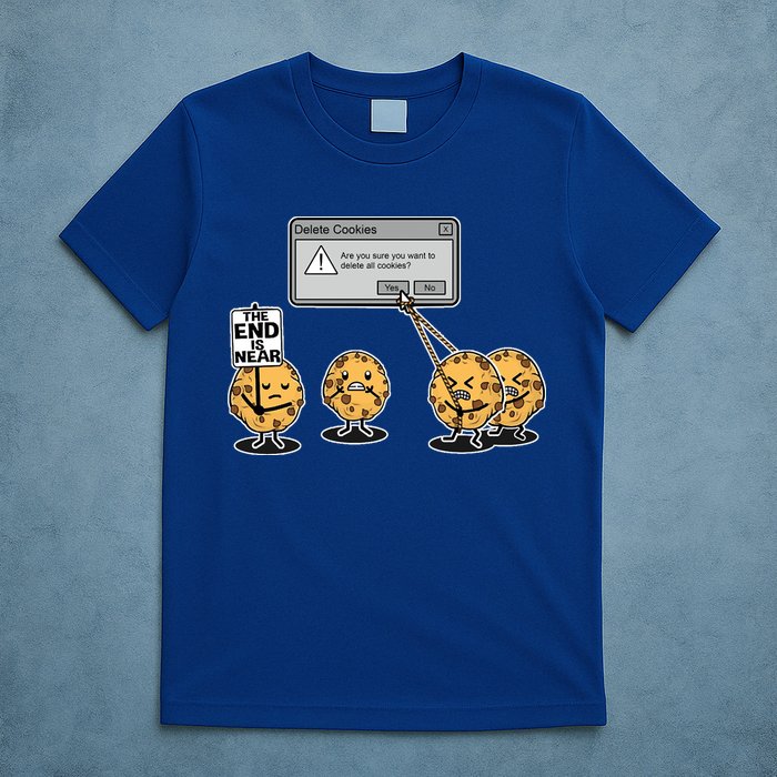 Deleting Cookies The End Is Near Funny T-Shirt