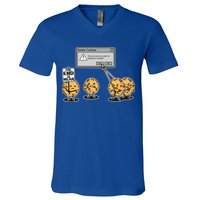 Deleting Cookies The End Is Near Funny V-Neck T-Shirt