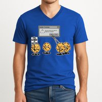 Deleting Cookies The End Is Near Funny V-Neck T-Shirt