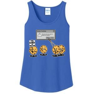 Deleting Cookies The End Is Near Funny Ladies Essential Tank