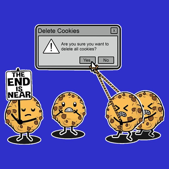 Deleting Cookies The End Is Near Funny 16 in Basic Backpack
