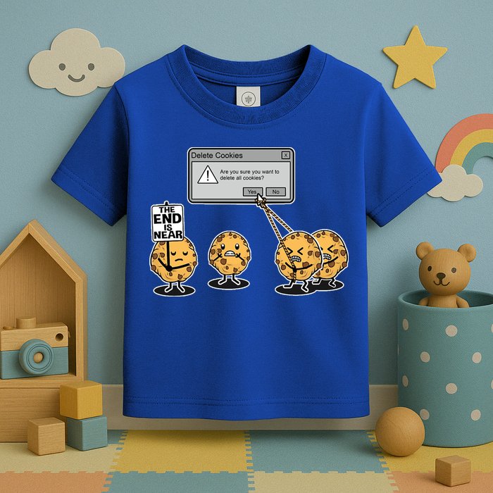 Deleting Cookies The End Is Near Funny Toddler T-Shirt