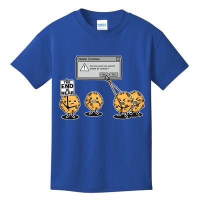Deleting Cookies The End Is Near Funny Kids T-Shirt