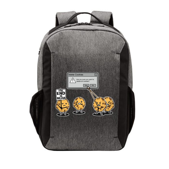 Deleting Cookies The End Is Near Funny Vector Backpack