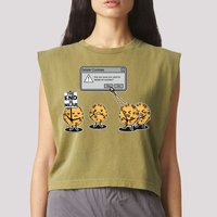 Deleting Cookies The End Is Near Funny Garment-Dyed Women's Muscle Tee