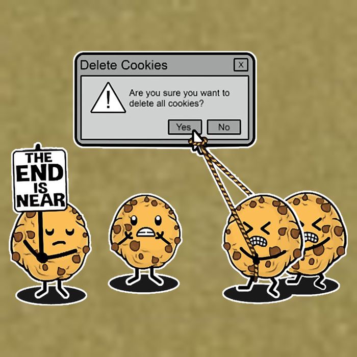 Deleting Cookies The End Is Near Funny Garment-Dyed Women's Muscle Tee