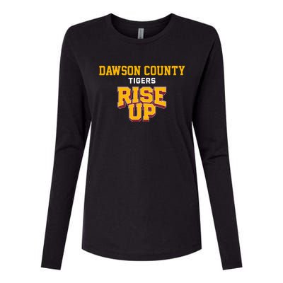 Dawson County Tigers Rise Up Hs Womens Cotton Relaxed Long Sleeve T-Shirt