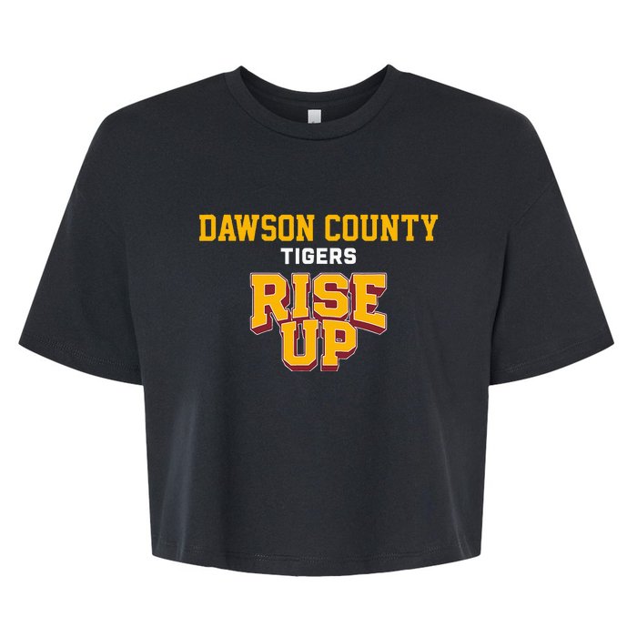 Dawson County Tigers Rise Up Hs Bella+Canvas Jersey Crop Tee