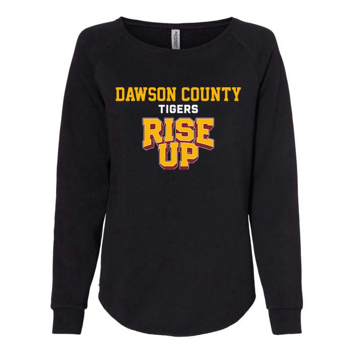 Dawson County Tigers Rise Up Hs Womens California Wash Sweatshirt