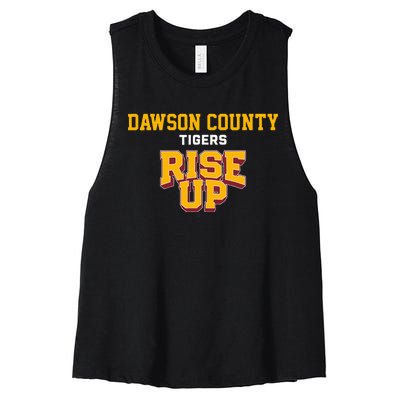 Dawson County Tigers Rise Up Hs Women's Racerback Cropped Tank