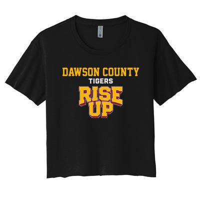 Dawson County Tigers Rise Up Hs Women's Crop Top Tee