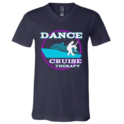 Dance Cruise Therapy Ship V-Neck T-Shirt