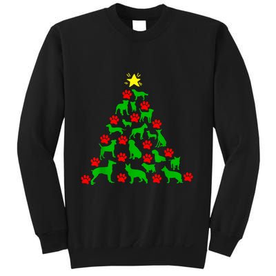 Dog Christmas Tree Dog Christmas Sweatshirt