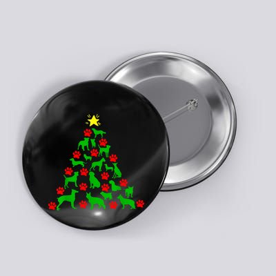 Dog Christmas Tree Dog Christmas Button
