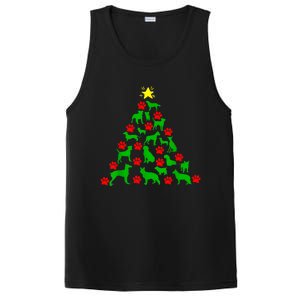 Dog Christmas Tree Dog Christmas PosiCharge Competitor Tank