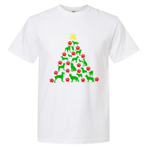 Dog Christmas Tree Dog Christmas Garment-Dyed Heavyweight T-Shirt