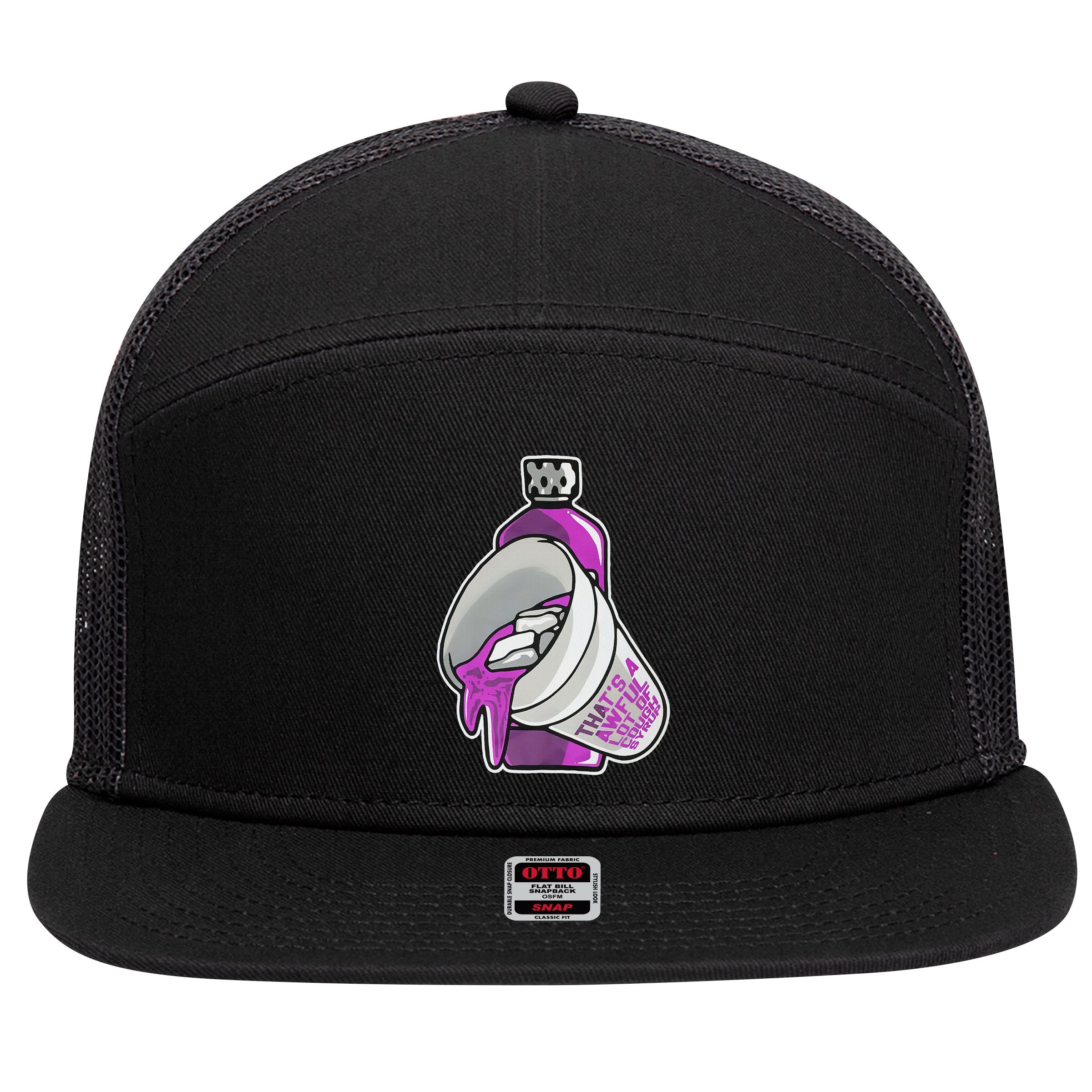 Double Cup That’s A Awful Lot Of Cough Syrup 7 Panel Mesh Trucker Snapback Hat