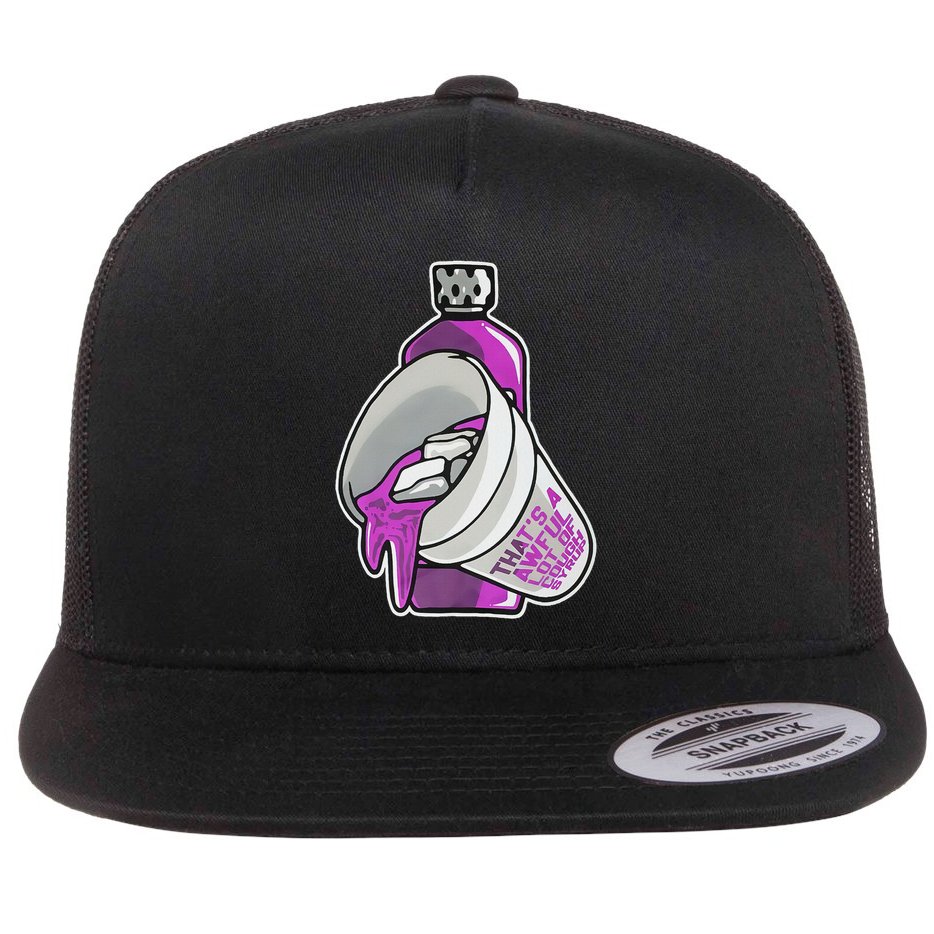 Double Cup That’s A Awful Lot Of Cough Syrup Flat Bill Trucker Hat