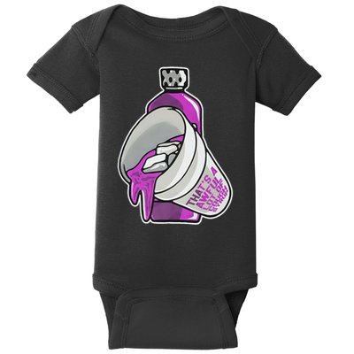 Double Cup That’s A Awful Lot Of Cough Syrup Baby Bodysuit